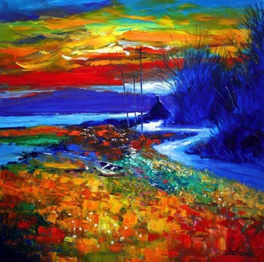 A Morning Sunrise Aros Isle of Mull 30x30 A Morning Sunrise Aros Isle of Mull 30x30